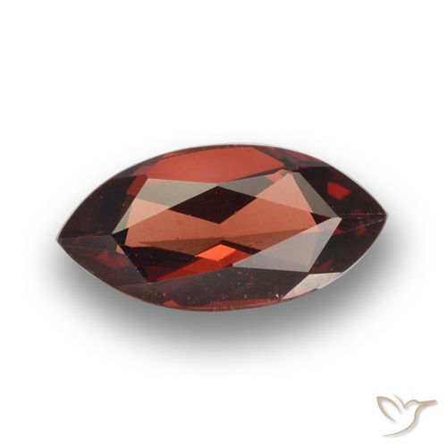 1.89ct Natural Rojo merlot Granate piropo, Marquesa, VVS-VS