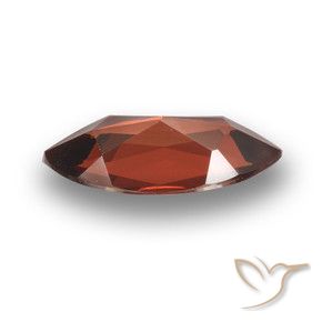 Granate piropo Rojo merlot natural de 1.89 ct, Marquesa, VVS-VS