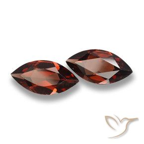Gemas de Granate piropo Rojo oscuro natural de 3.43 ct, Marquesa, VVS-VS