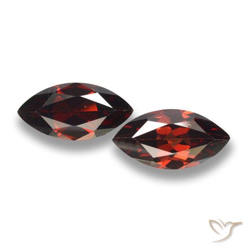 4.15ctw Natural Rojo oscuro Granate piropo, Marquesa, VVS-VS