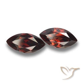 Gemas de Granate piropo Rojo oscuro natural de 4.15 ct, Marquesa, VVS-VS