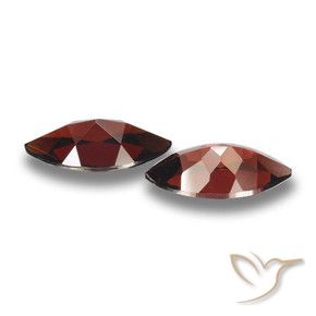 Gemas de Granate piropo Rojo oscuro natural de 4.15 ct, Marquesa, VVS-VS