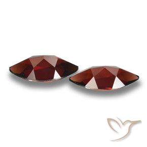 Gemas de Granate piropo Rojo oscuro natural de 4.20 ct, Marquesa, VVS-VS