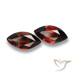 Gemas de Granate piropo Rojo oscuro natural de 3.64 ct, Marquesa, VVS-VS