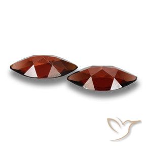 Gemas de Granate piropo Rojo oscuro natural de 3.64 ct, Marquesa, VVS-VS