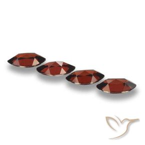 Gemas de Granate piropo Rojo oscuro natural de 8.37 ct, Marquesa, VVS-VS