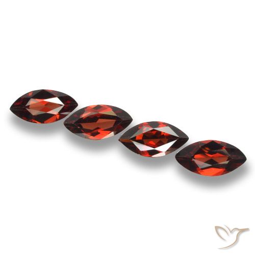 7.48ctw Natural Rojo oscuro Granate piropo, Marquesa, VVS-VS