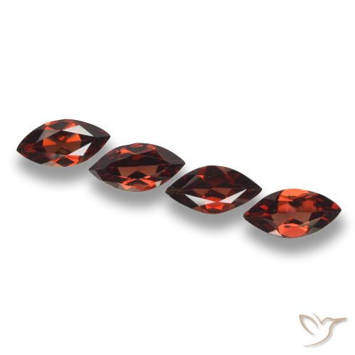 7.46ctw Natural Rojo oscuro Granate piropo, Marquesa, VVS-VS