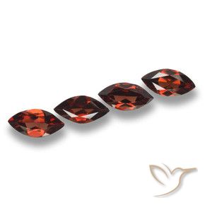 Gemas de Granate piropo Rojo oscuro natural de 7.46 ct, Marquesa, VVS-VS