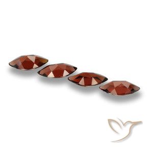Gemas de Granate piropo Rojo oscuro natural de 7.46 ct, Marquesa, VVS-VS