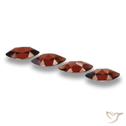 Gemas de Granate piropo Rojo oscuro natural de 8.02 ct, Marquesa, VVS-VS