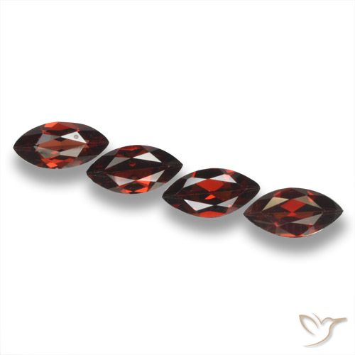 7.36ctw Natural Rojo oscuro Granate piropo, Marquesa, VVS-VS