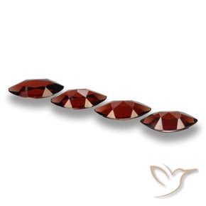 Gemas de Granate piropo Rojo oscuro natural de 7.36 ct, Marquesa, VVS-VS