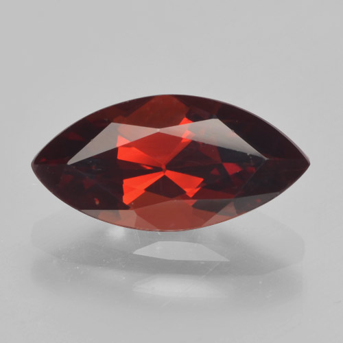 Granate piropo rojo natural de 2,06 ct, marquesa, VVS-VS