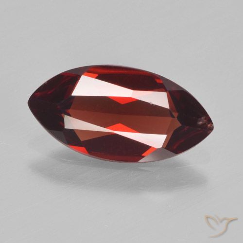 1.71ct Natural Rojo oscuro Granate piropo, Marquesa, VVS-VS