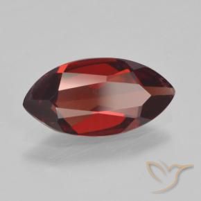 Granate piropo Rojo oscuro natural de 1.71 ct, Marquesa, VVS-VS