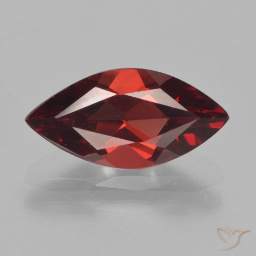 1.90ct Natural Rojo oscuro Granate piropo, Marquesa, VVS-VS