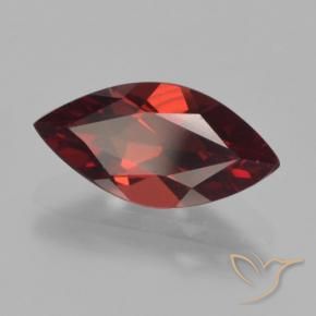 Granate piropo Rojo oscuro natural de 1.90 ct, Marquesa, VVS-VS