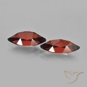 Gemas de Granate piropo Rojo sangre intenso natural de 4.38 ct, Marquesa, VVS-VS