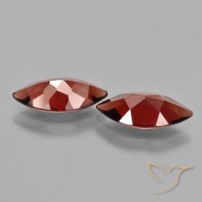 Gemas de Granate piropo Rojo oscuro natural de 3.67 ct, Marquesa, VVS-VS