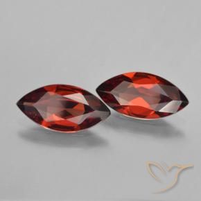 Gemas de Granate piropo Rojo oscuro natural de 3.12 ct, Marquesa, VVS-VS