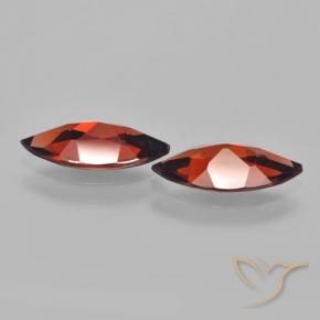Gemas de Granate piropo Rojo oscuro natural de 3.12 ct, Marquesa, VVS-VS