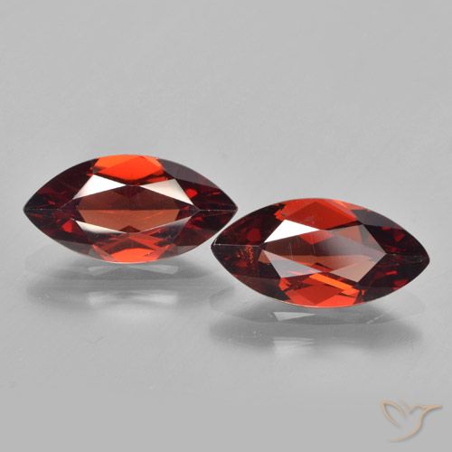 3.55ctw Natural Rojo oscuro Granate piropo, Marquesa, VVS-VS