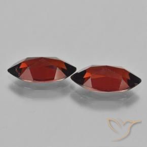 Gemas de Granate piropo Rojo oscuro natural de 4.28 ct, Marquesa, VVS-VS