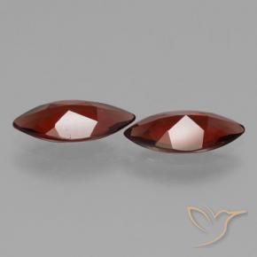 Gemas de Granate piropo Rojo oscuro natural de 3.28 ct, Marquesa, VVS-VS