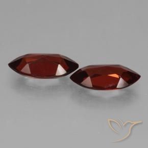 Gemas de Granate piropo Rojo oscuro natural de 3.98 ct, Marquesa, VVS-VS
