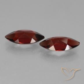 Gemas de Granate piropo Rojo oscuro natural de 3.73 ct, Marquesa, VVS-VS