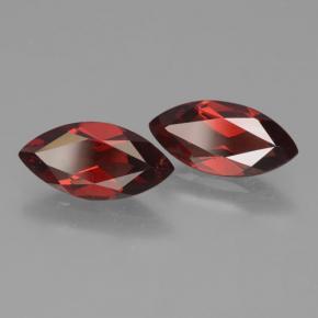 Gemas de Granate Piropo Rojo sangre intenso natural de 4.04 ct, Marquesa, VS