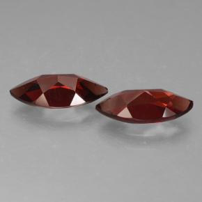 Gemas de Granate Piropo Rojo sangre intenso natural de 4.04 ct, Marquesa, VS