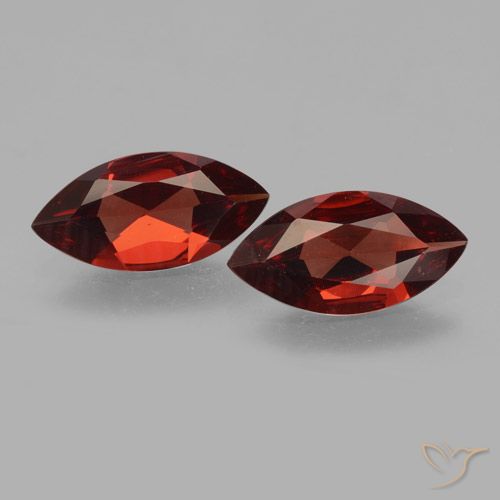 3.01ctw Natural Rojo oscuro Granate piropo, Marquesa, VVS-VS