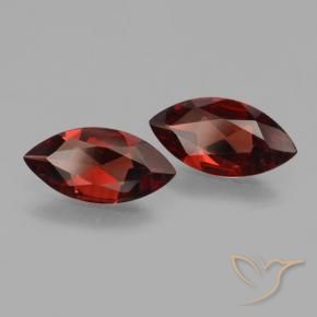 Gemas de Granate piropo Rojo oscuro natural de 3.01 ct, Marquesa, VVS-VS