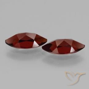 Gemas de Granate piropo Rojo oscuro natural de 4.28 ct, Marquesa, VVS-VS