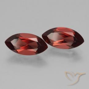 Gemas de Granate piropo Rojo sangría natural de 4.29 ct, Marquesa, VVS-VS