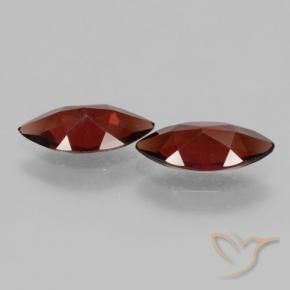Gemas de Granate piropo Rojo oscuro natural de 3.64 ct, Marquesa, VVS-VS