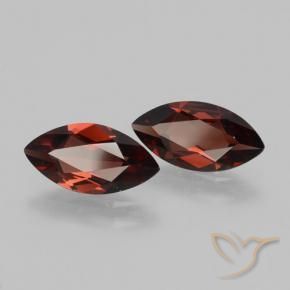Gemas de Granate piropo Rojo sangría natural de 3.54 ct, Marquesa, VVS-VS