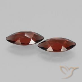 Gemas de Granate piropo Rojo sangría natural de 3.54 ct, Marquesa, VVS-VS
