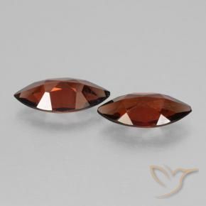 Gemas de Granate piropo Rojo oscuro natural de 3.15 ct, Marquesa, VVS-VS