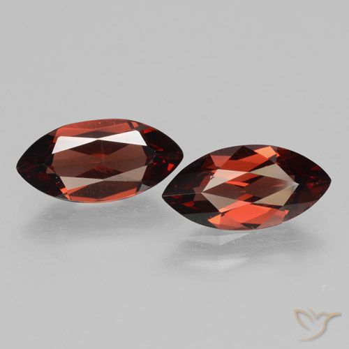 4.01ctw Natural Rojo sangría Granate piropo, Marquesa, VVS-VS