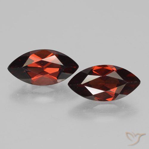 4.30ctw Natural Rojo sangría Granate piropo, Marquesa, VVS-VS