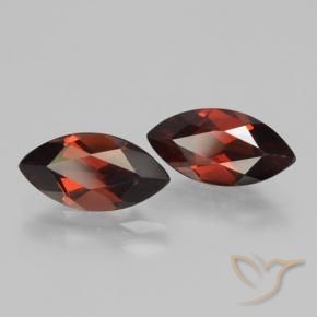 Gemas de Granate piropo Rojo sangría natural de 4.30 ct, Marquesa, VVS-VS