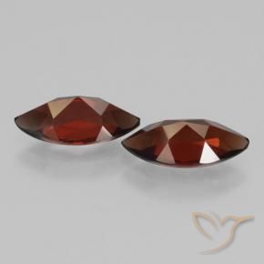 Gemas de Granate piropo Rojo sangría natural de 4.30 ct, Marquesa, VVS-VS