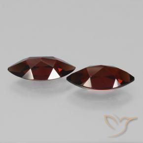 Gemas de Granate piropo Rojo oscuro natural de 3.96 ct, Marquesa, VVS-VS
