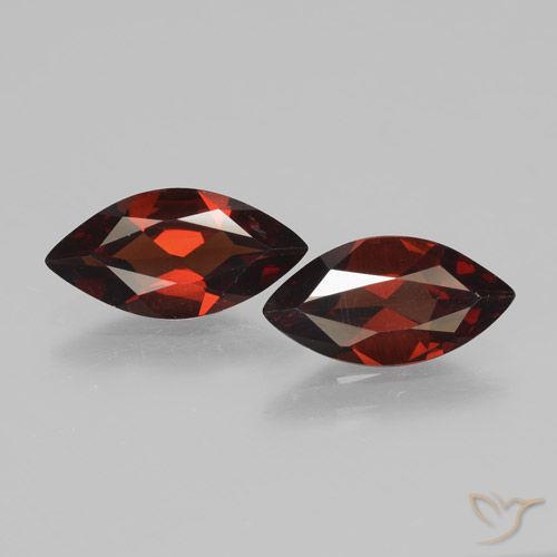2.93ctw Natural Rojo sangría Granate piropo, Marquesa, VVS-VS
