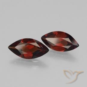 Gemas de Granate piropo Rojo sangría natural de 2.93 ct, Marquesa, VVS-VS