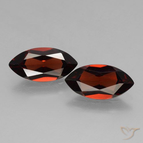 3.88ctw Natural Rojo sangría Granate piropo, Marquesa, VVS-VS