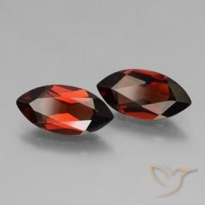 Gemas de Granate piropo Rojo sangría natural de 3.88 ct, Marquesa, VVS-VS